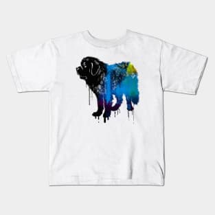 Neapolitan Mastiff Stencil Design Kids T-Shirt